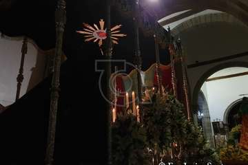 Los 8 pasos de la procesión del Viernes Santo, a punto en la Basílica de Telde (Foto TA)